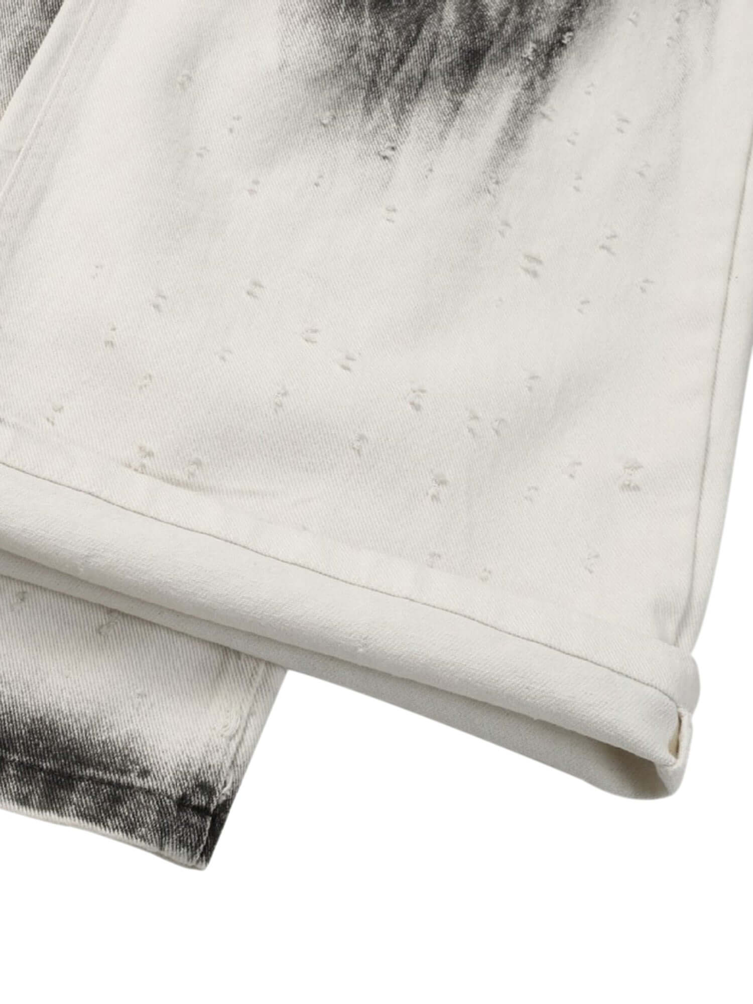 Black Stains Washed Jeans Streetwear