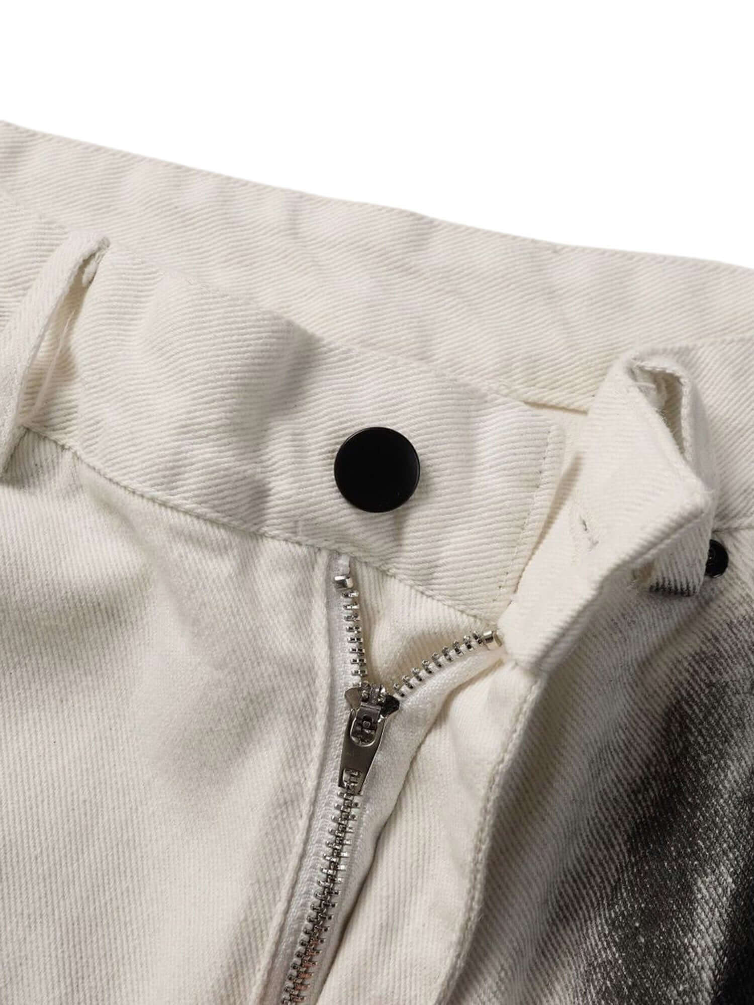 Black Stains Washed Jeans Streetwear