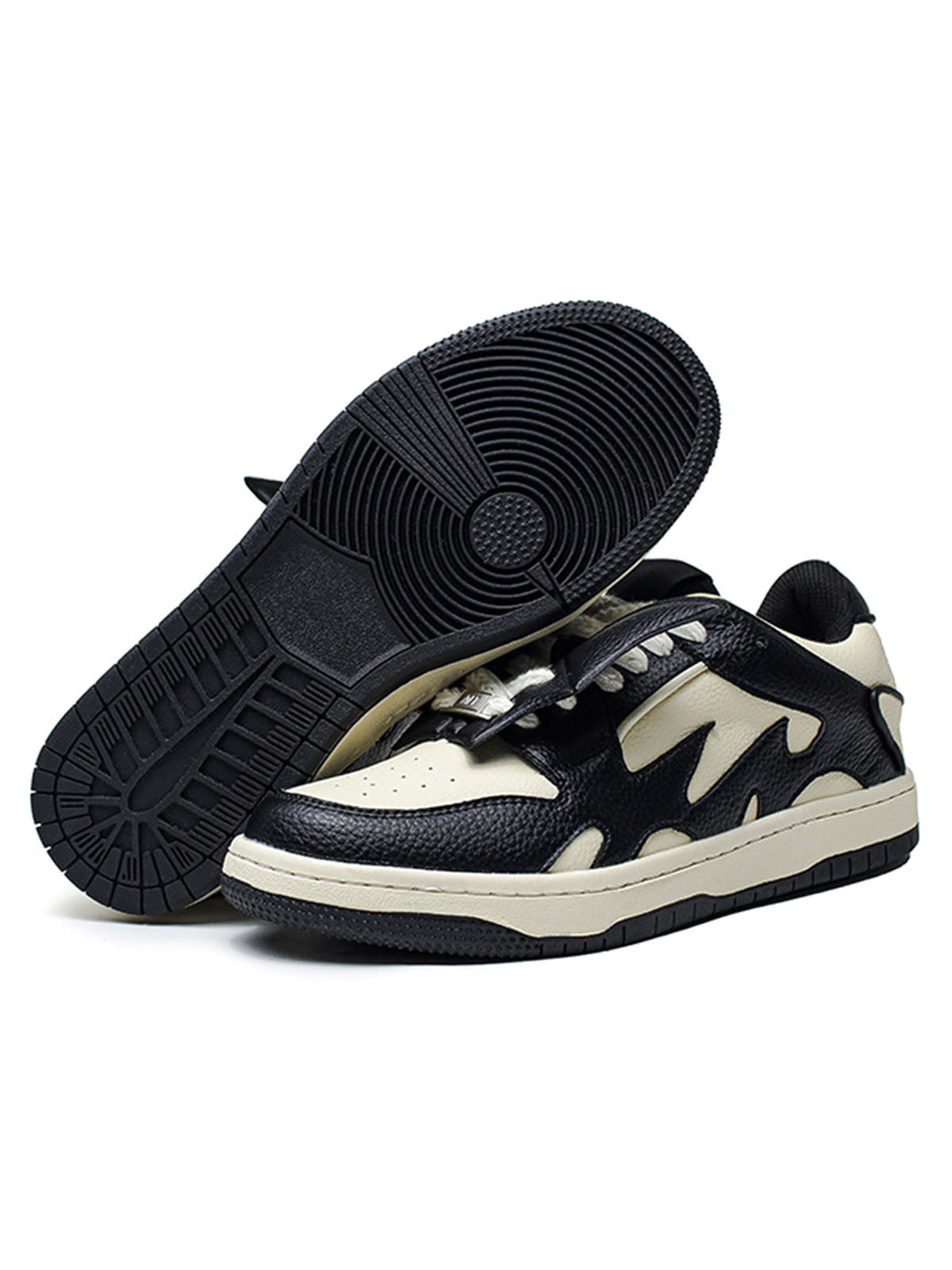 Black & White Contrast Color Skate Shoes Streetwear