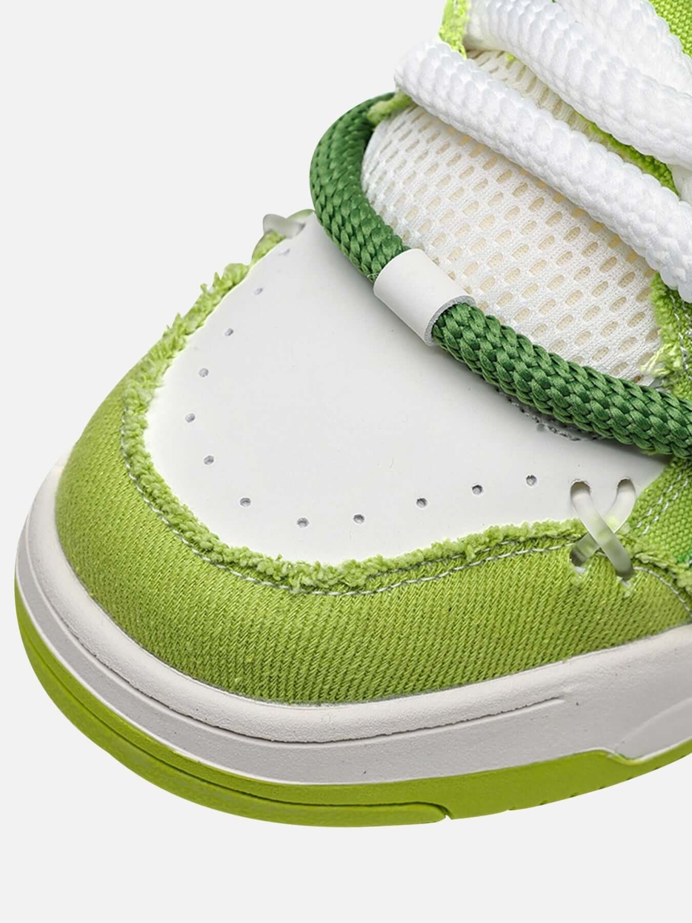 Casual Contrast Color Platform Sneakers Sporty Street Style