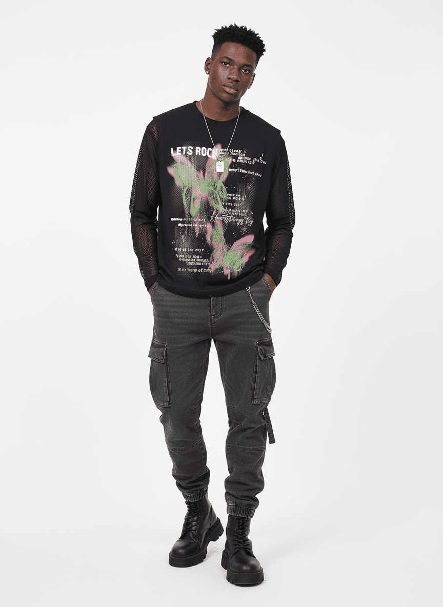Street Butterfly Graphic Tank Top