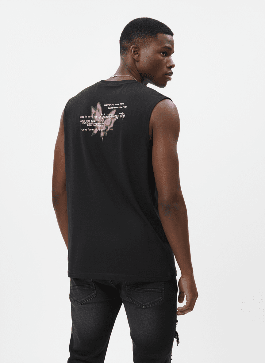 Street Butterfly Graphic Tank Top