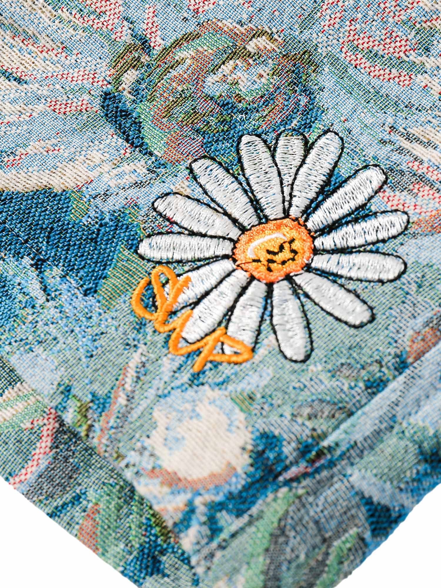 High Street Jacquard Embroidery Shorts Tropical Summer Style