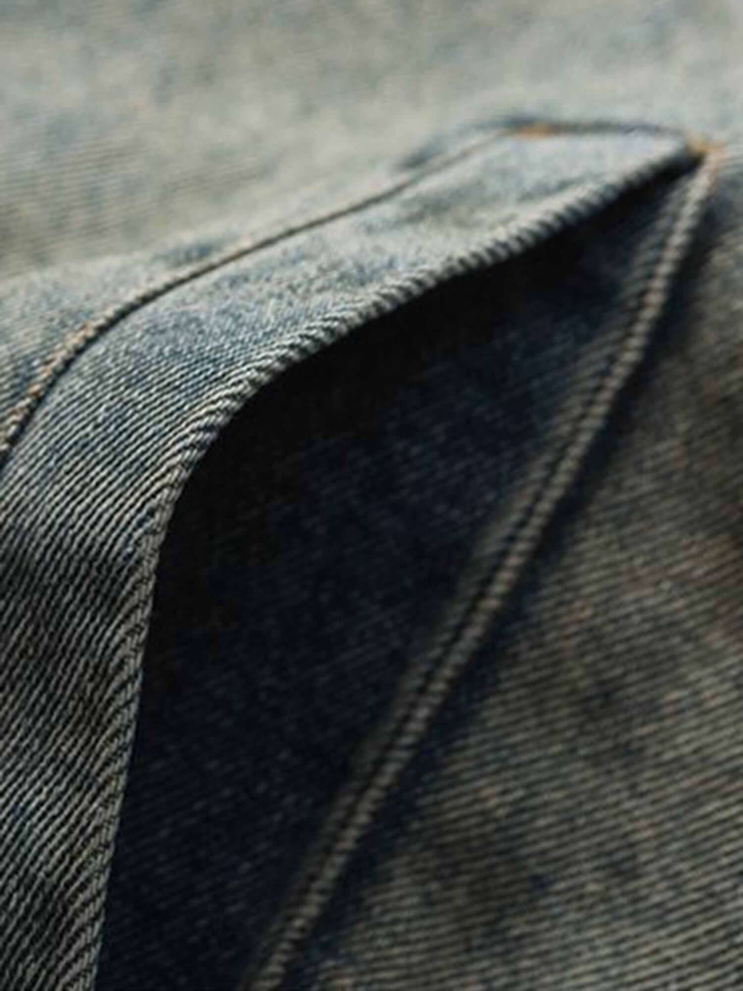 Hip Hop Embroidered Denim Jacket