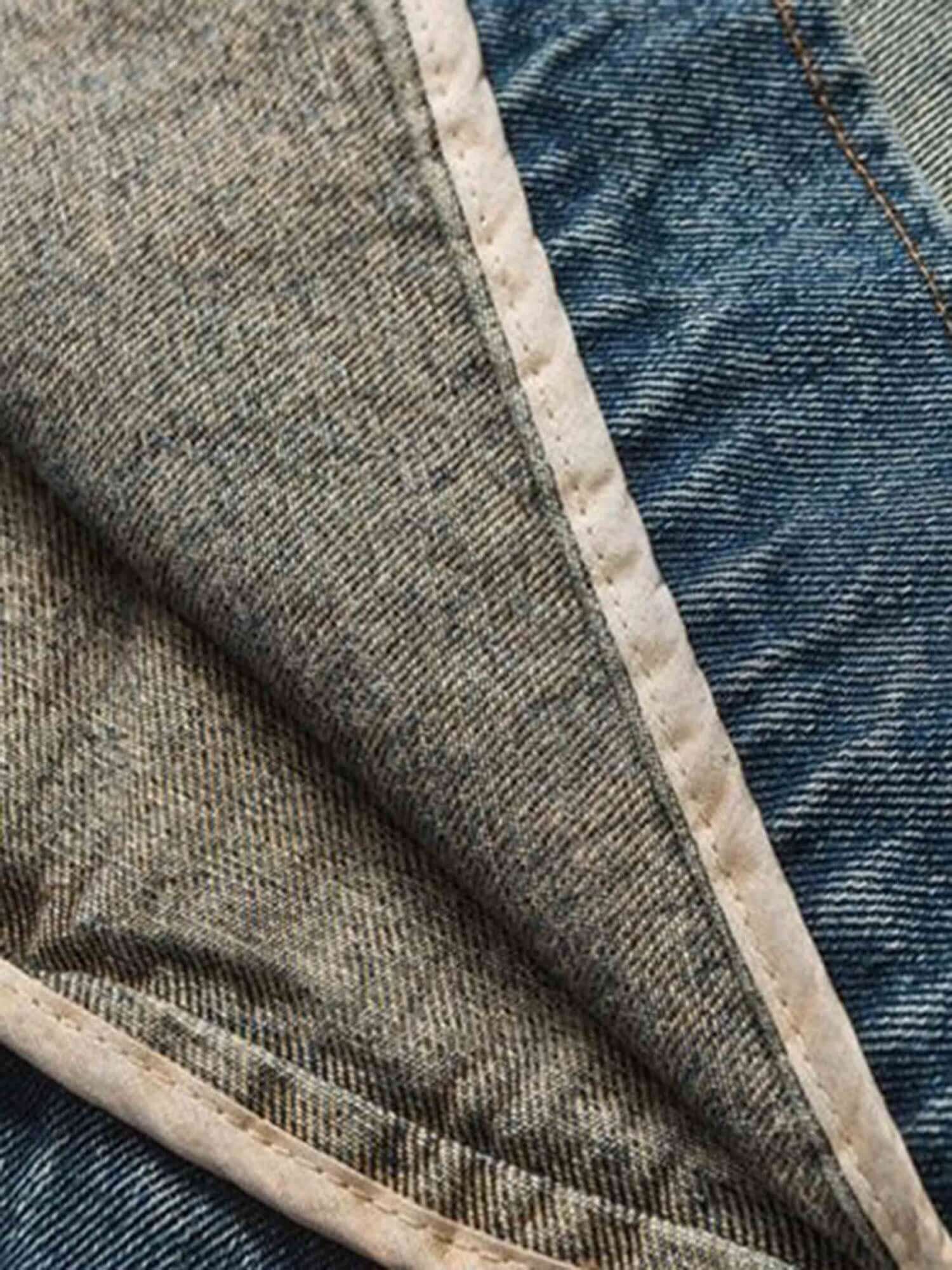 Hip Hop Embroidered Denim Jacket