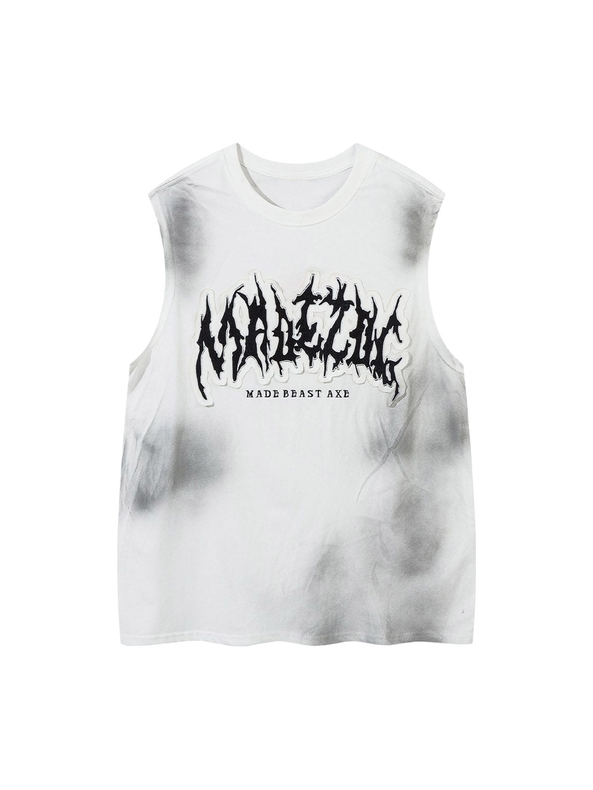 Letter Patchwork Gradient Tank Top Streetwear