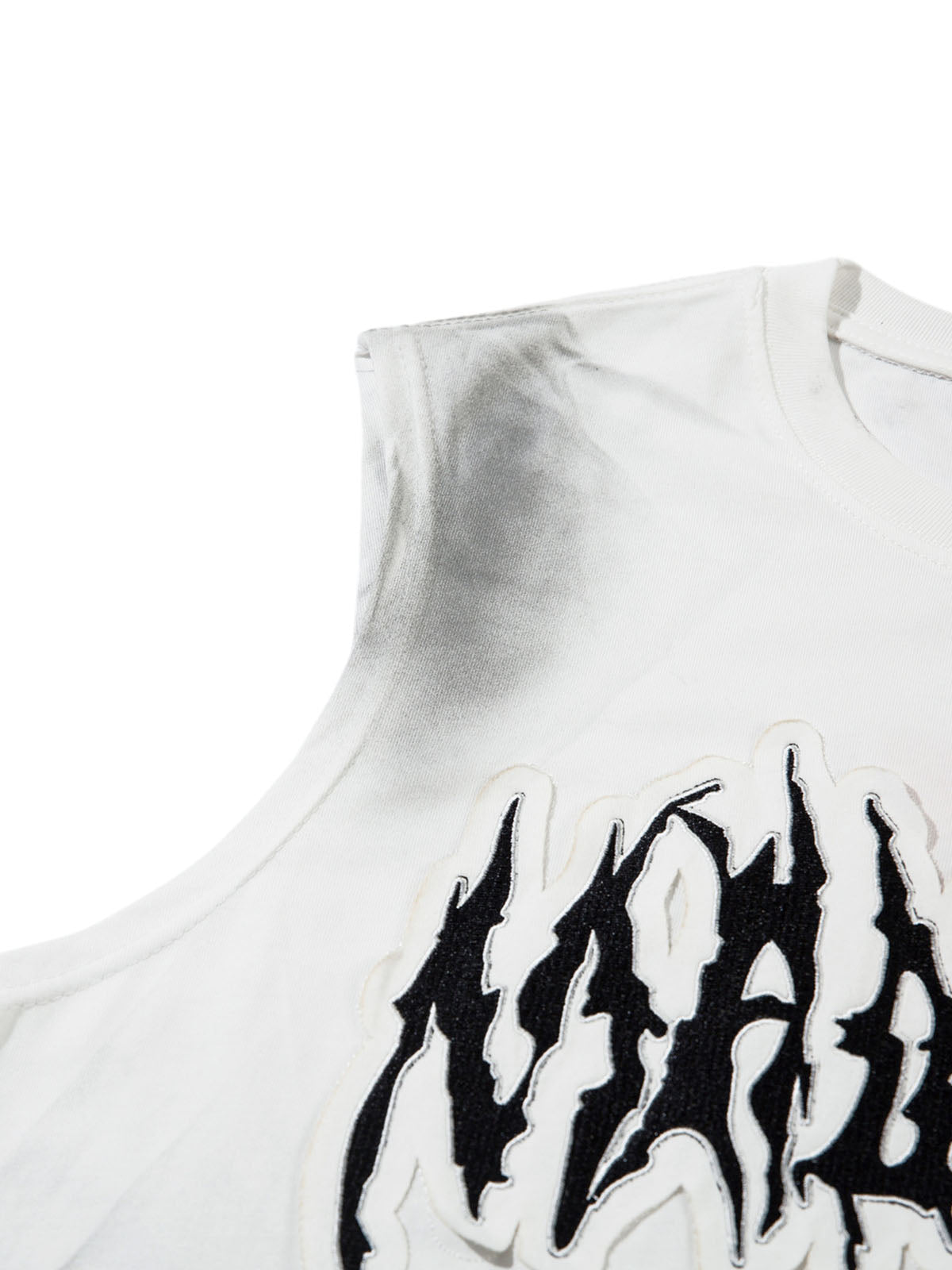 Letter Patchwork Gradient Tank Top Streetwear