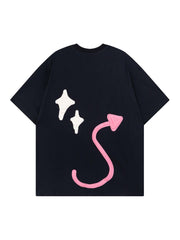 Made Retro Skull Letter Foam T Shirt Bold Graphic Style