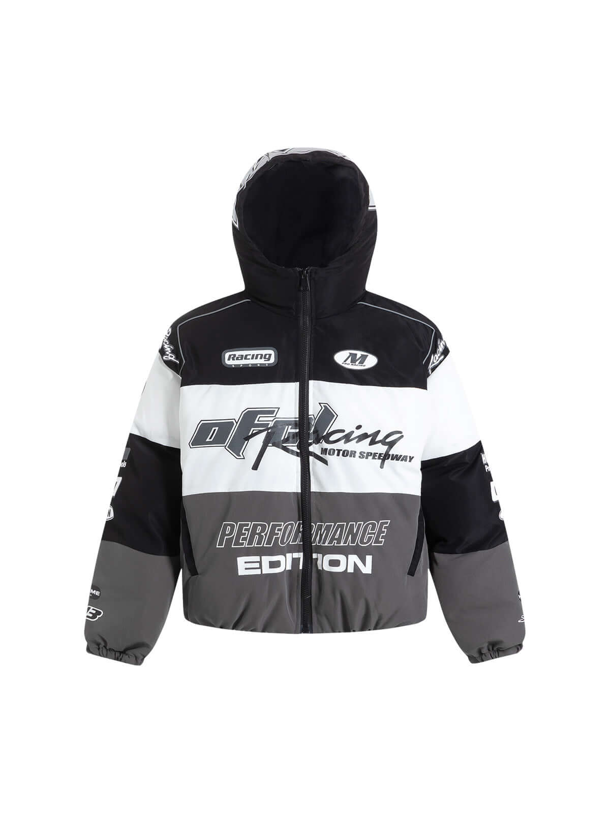 Motorcycle Racing Puffer Jacket Streetwear Winter Style