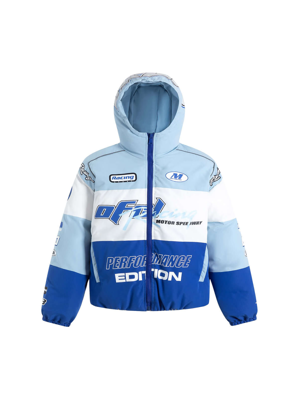 Motorcycle Racing Puffer Jacket Streetwear Winter Style