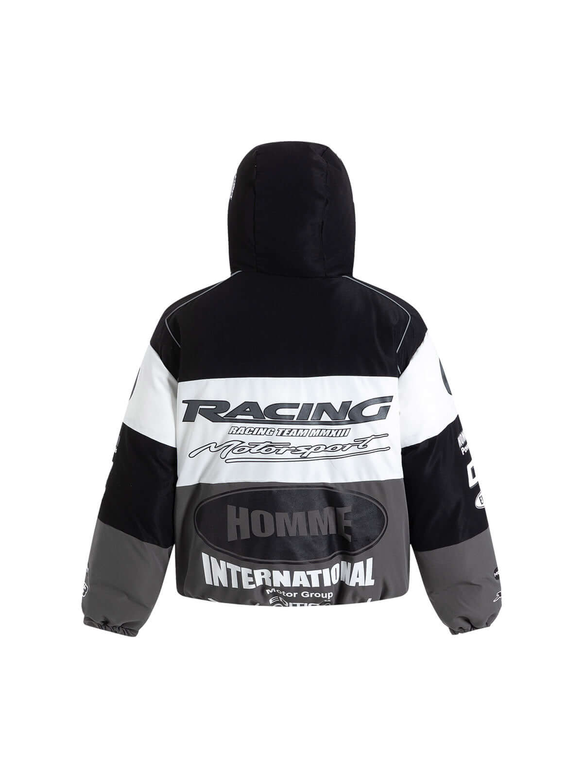 Motorcycle Racing Puffer Jacket Streetwear Winter Style