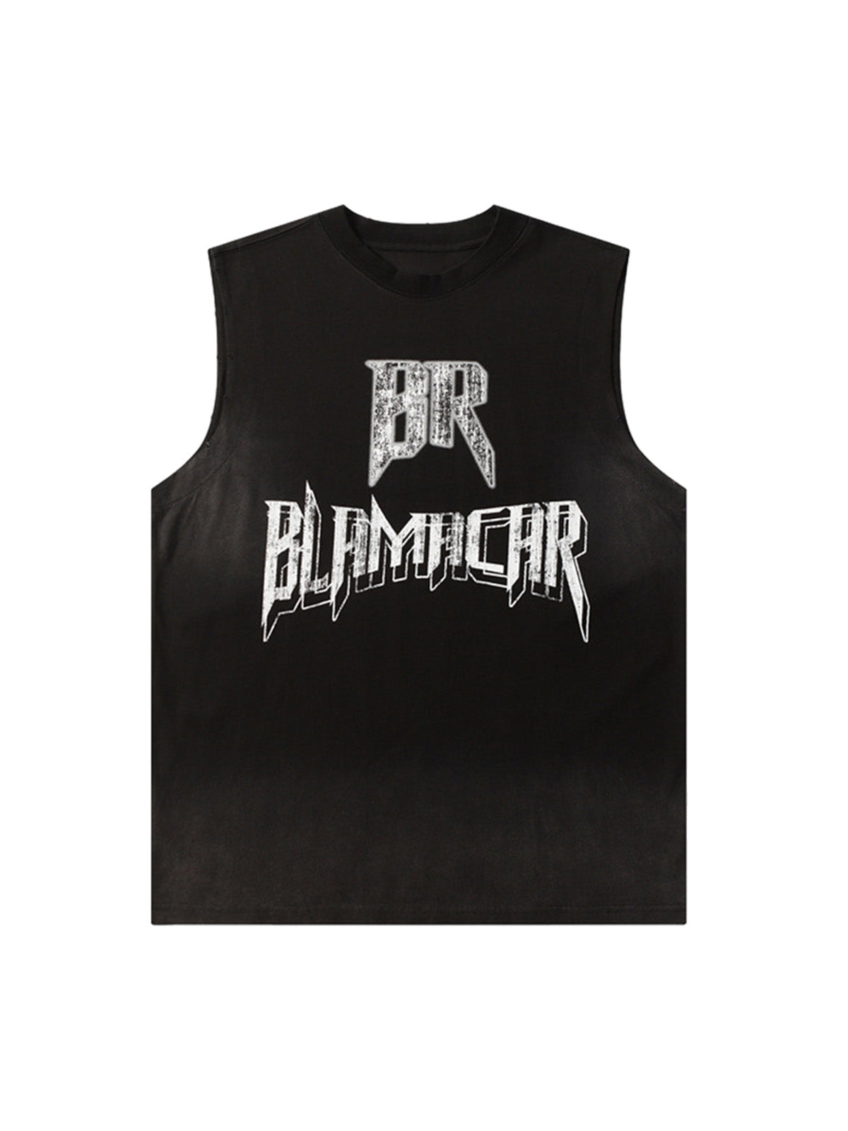 Phantom Letters BR BUMICAR Graphic Print Vest Streetwear