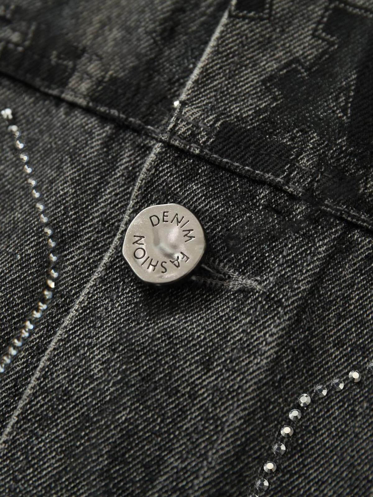 Retro Wasteland Rivet Denim Vest Edgy Streetwear Style