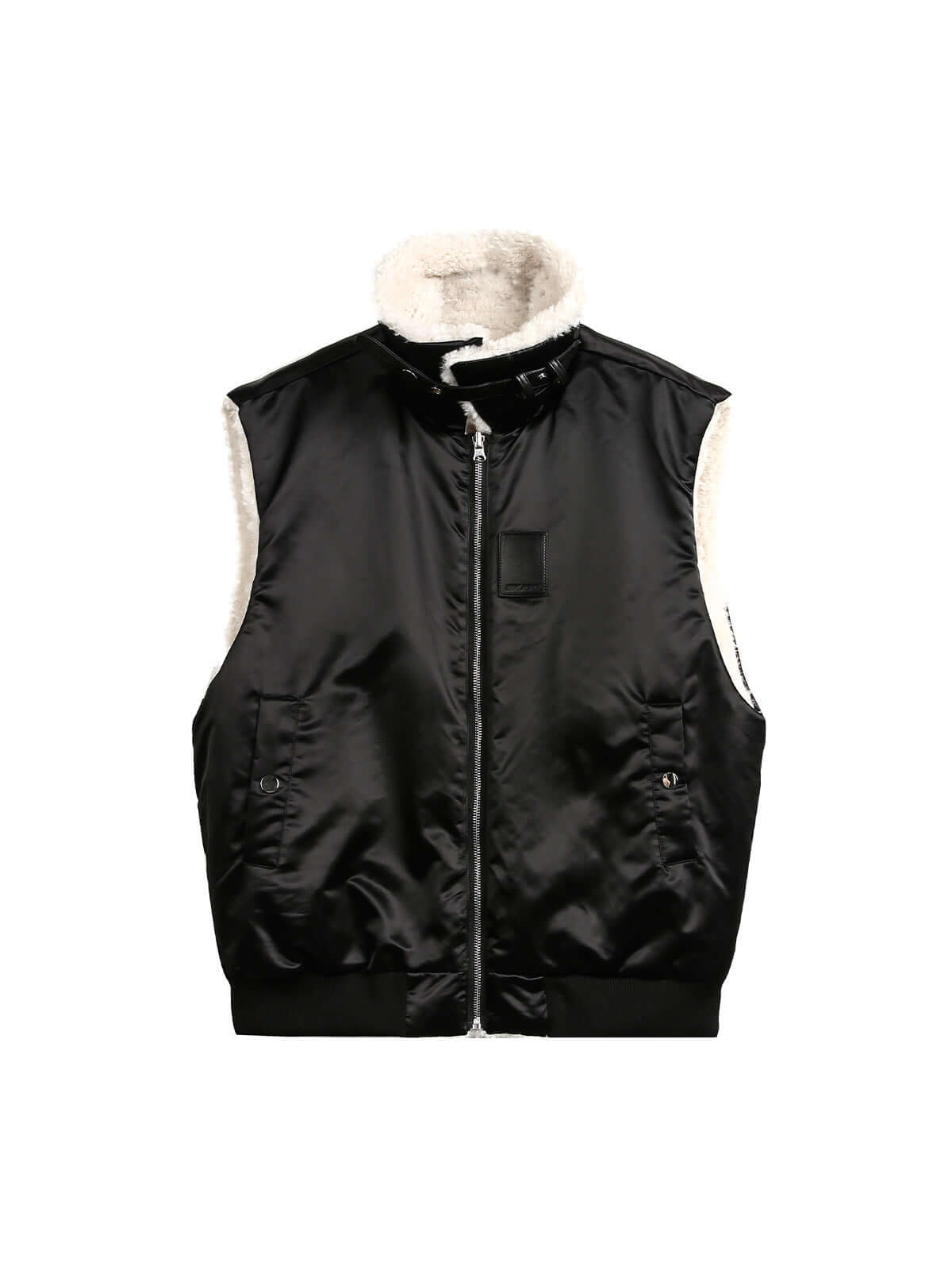 Reversible Wear Sherpa Vest Cozy Two-in-One Style - 10405