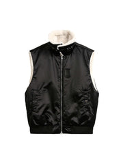 Reversible Wear Sherpa Vest Cozy Two-in-One Style - 10405