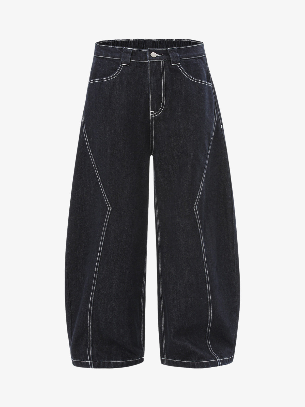 Vintage Topstitched Scimitar Jeans