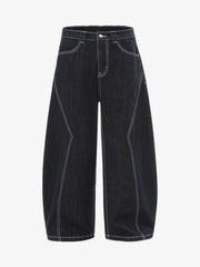 Vintage Topstitched Scimitar Jeans