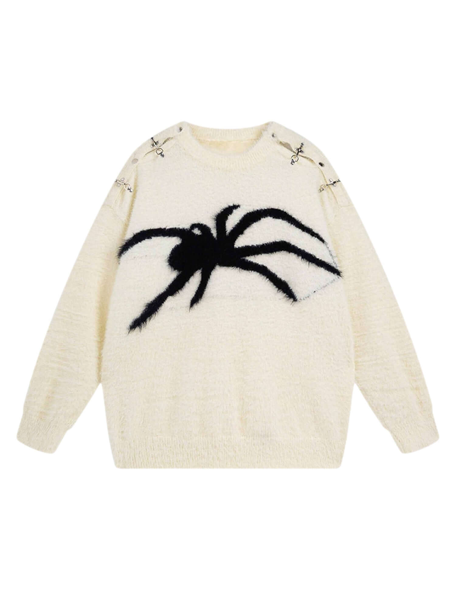 Spider Mohair Sweater Casual Fall Winter Style