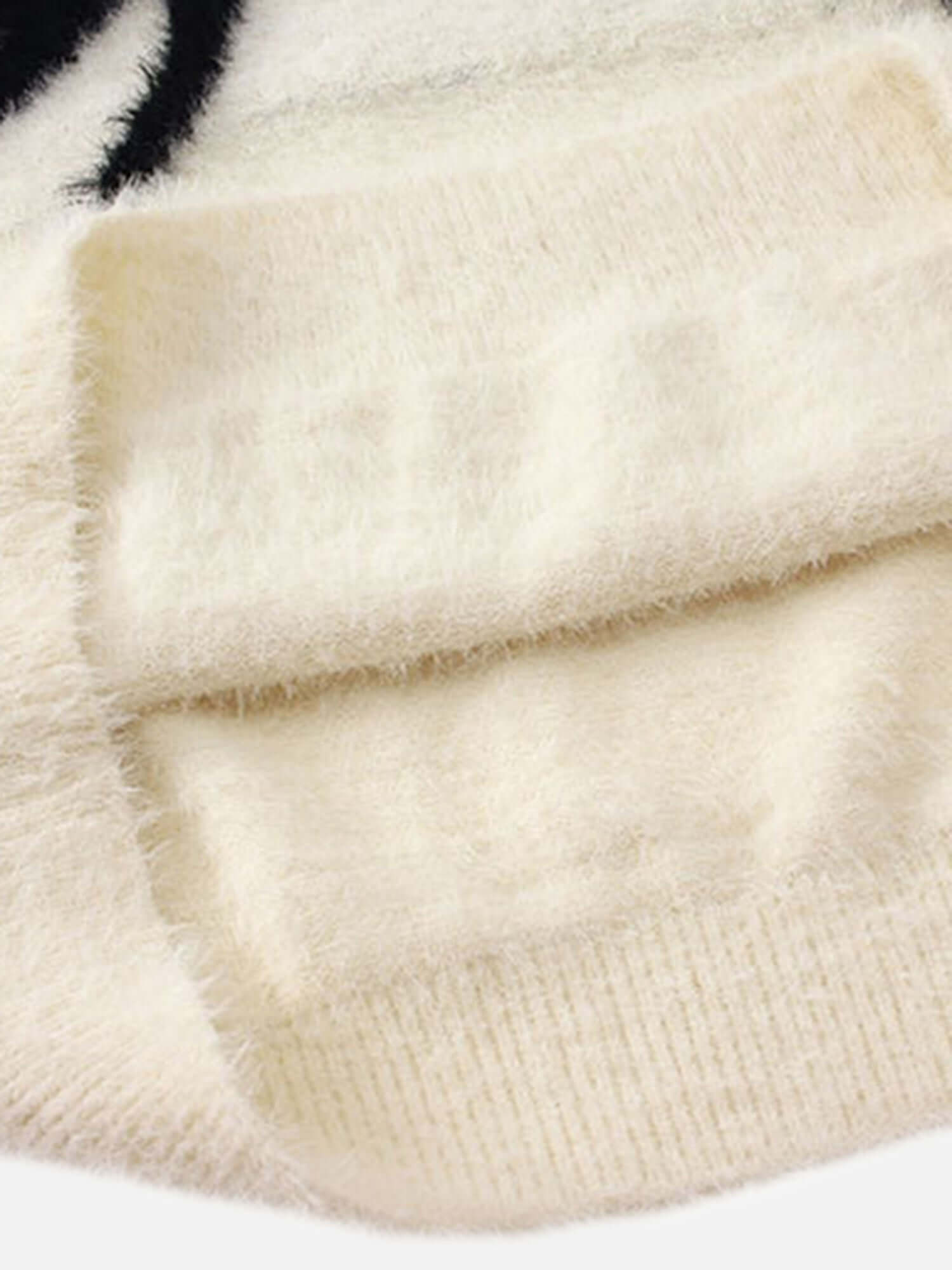 Spider Mohair Sweater Casual Fall Winter Style
