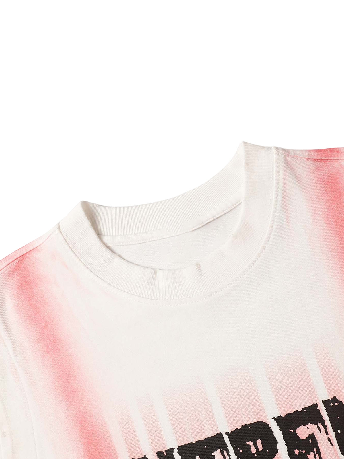 Spray Painted Lettering Ripped Print Vest Streetwear