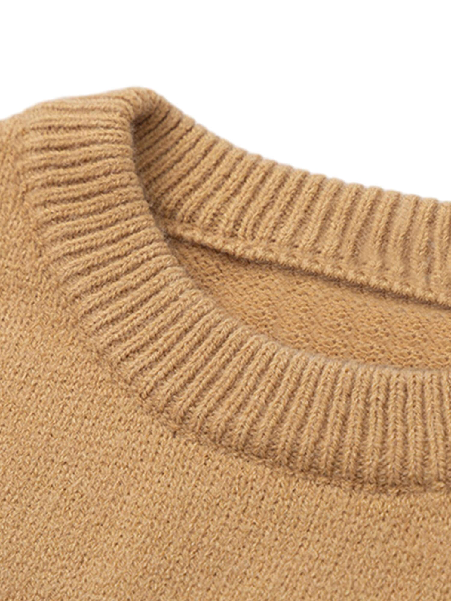 Star Contrast Knit Sweater Casual Streetwear Style