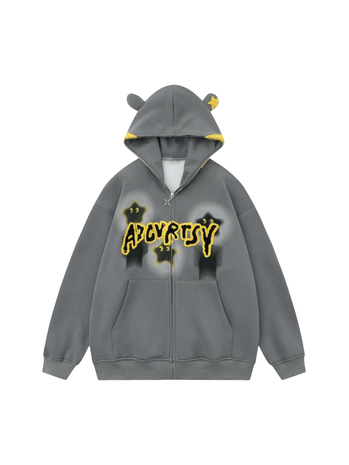 Star Embroidered Hooded Sweatshirt Mickey Inspired Cozy Style