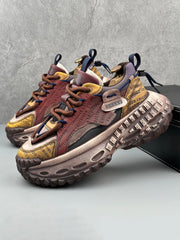 Stitching Letter Tire Sole Platform Sneakers Streetwear