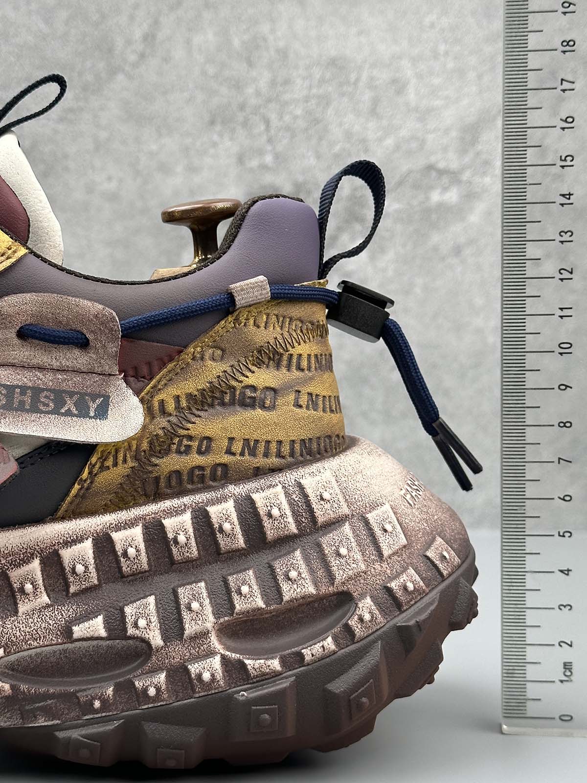 Stitching Letter Tire Sole Platform Sneakers Streetwear