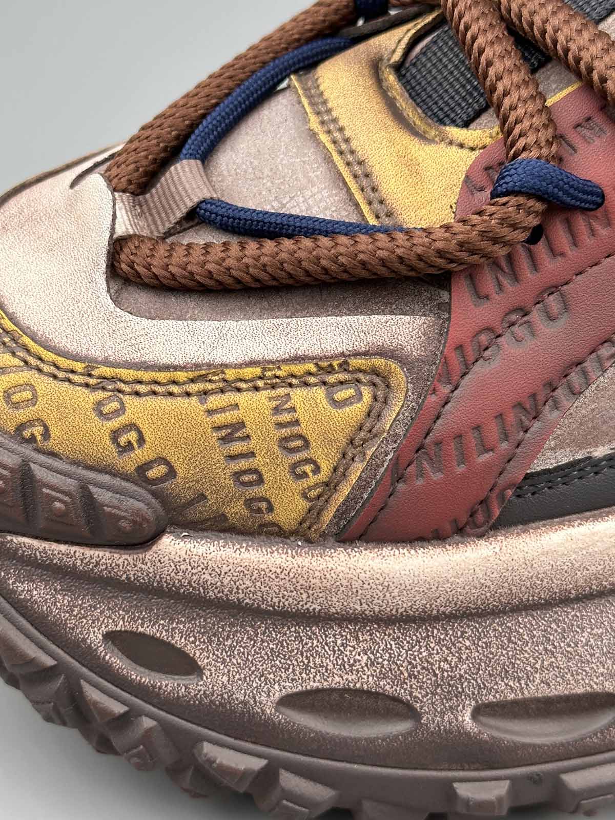 Stitching Letter Tire Sole Platform Sneakers Streetwear
