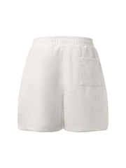 Retro Street Embroidered Drawstring Shorts