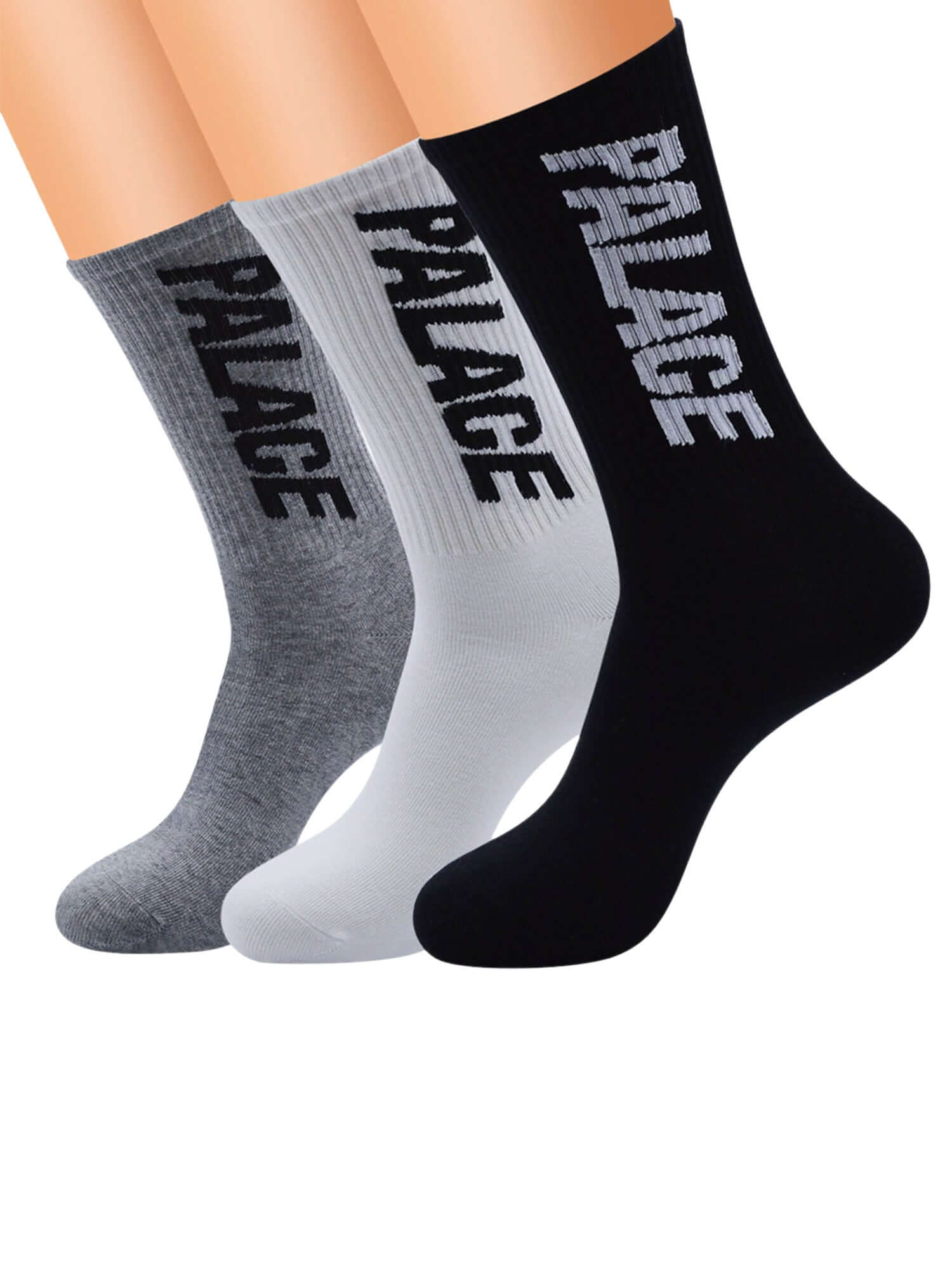 Street Palace Socks Bold Logo Crew Streetwear Style