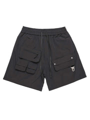 Street Patchwork Personalized Multi pocket Shorts Streetwear