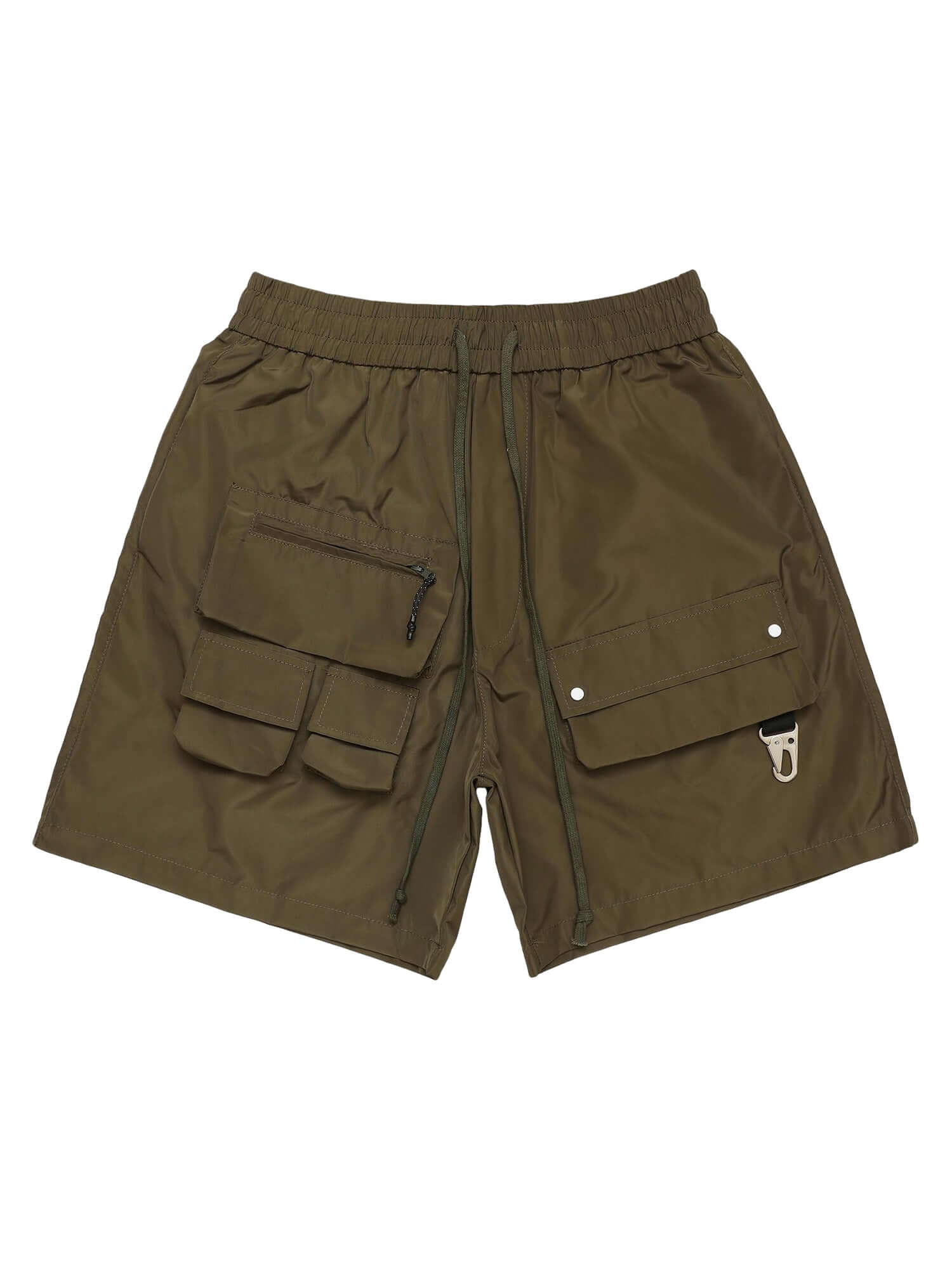 Street Patchwork Personalized Multi pocket Shorts Streetwear