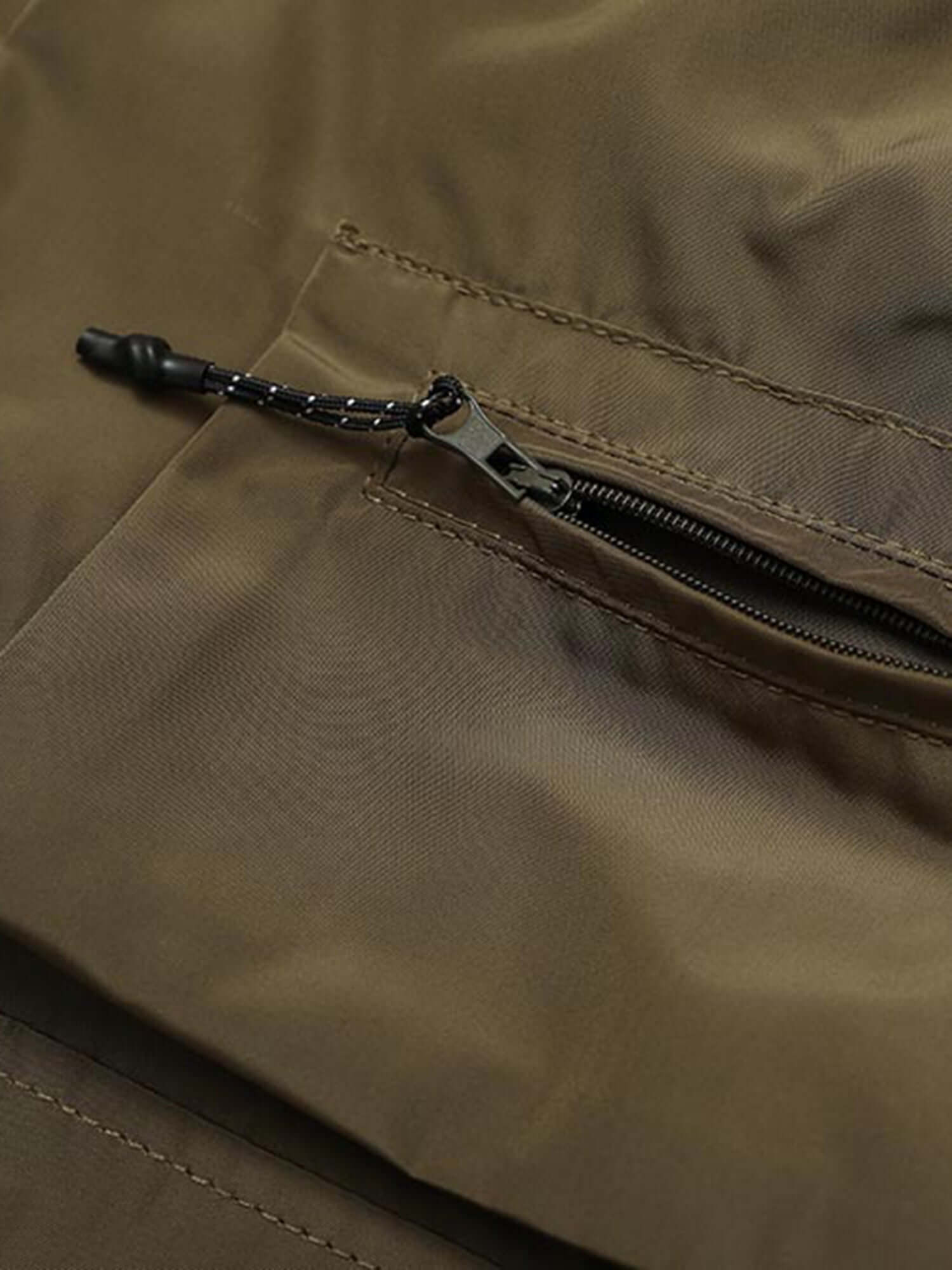 Street Patchwork Personalized Multi pocket Shorts Streetwear