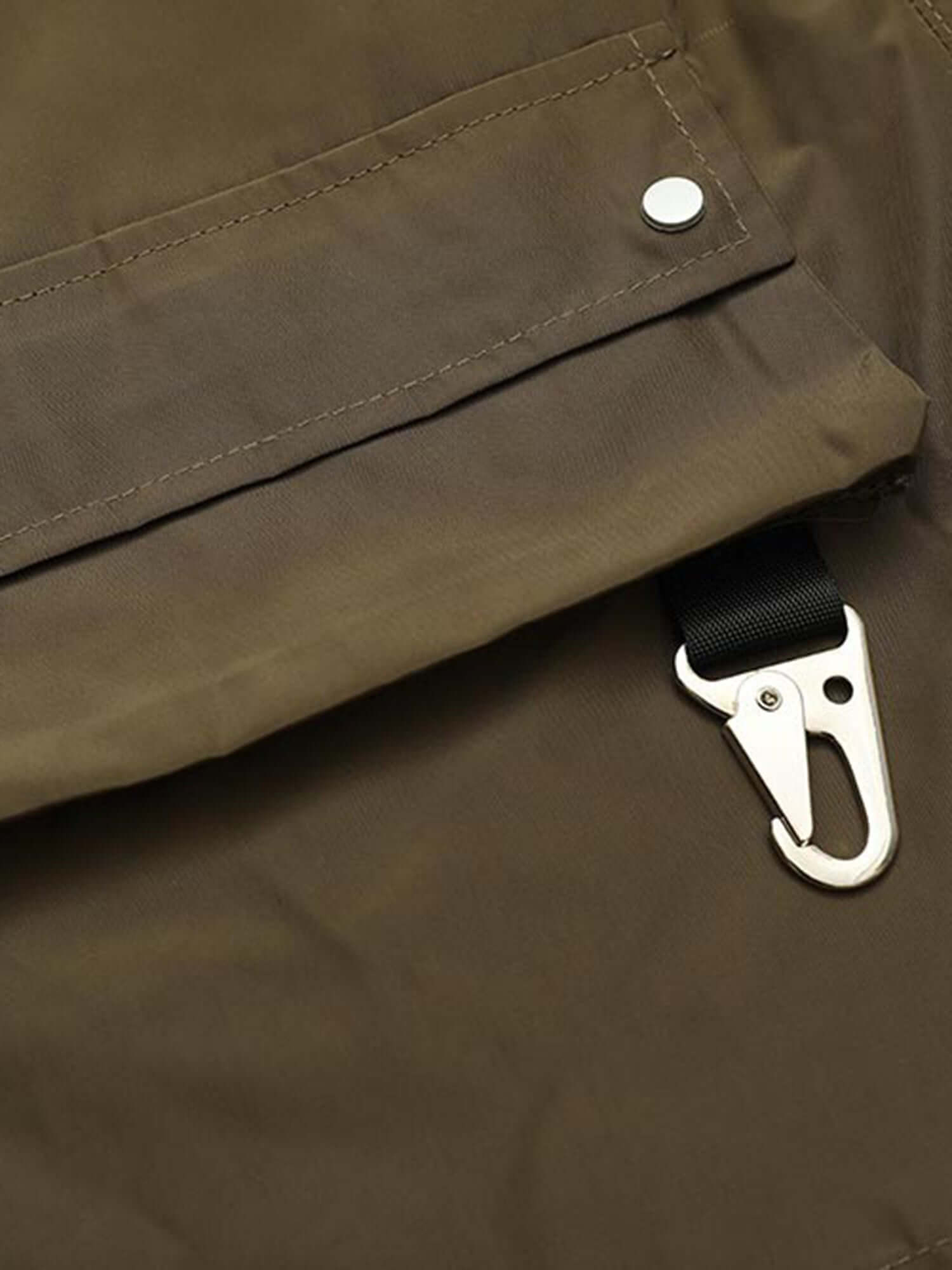 Street Patchwork Personalized Multi pocket Shorts Streetwear