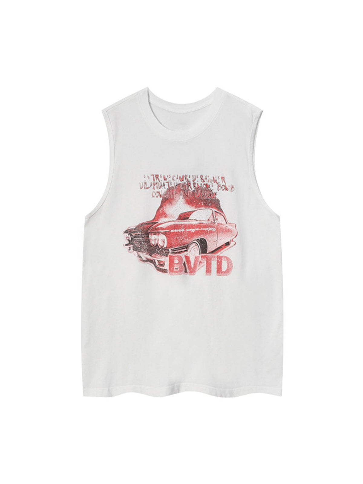 Street Racing Print Vest Streetwear