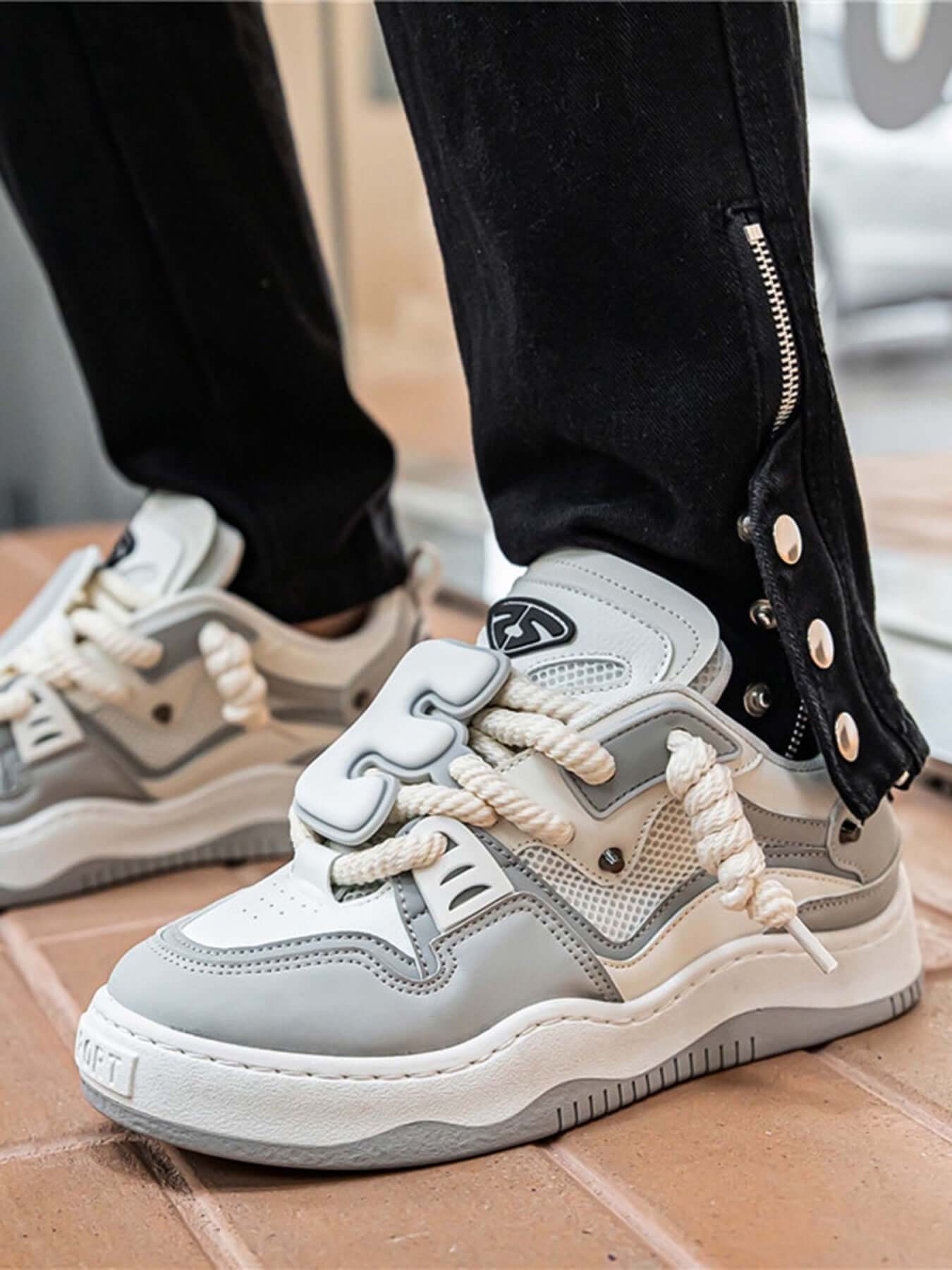 The Niche Thick Bottom Hundred With Board Shoes Street Style