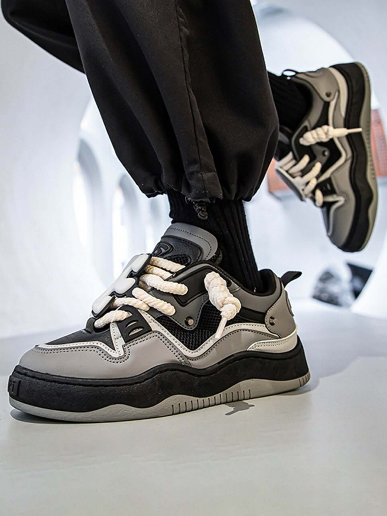 The Niche Thick Bottom Hundred With Board Shoes Street Style