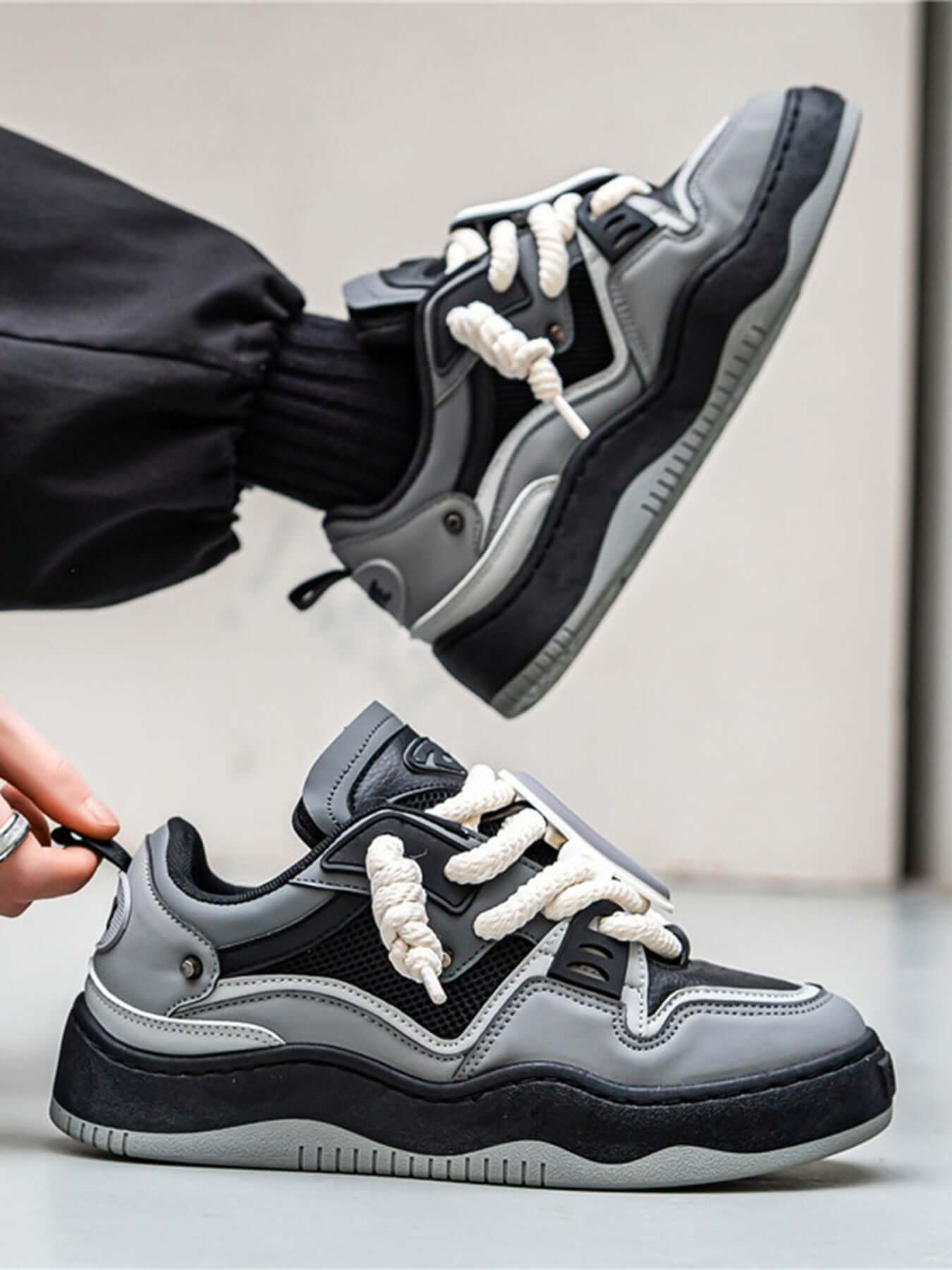 The Niche Thick Bottom Hundred With Board Shoes Street Style