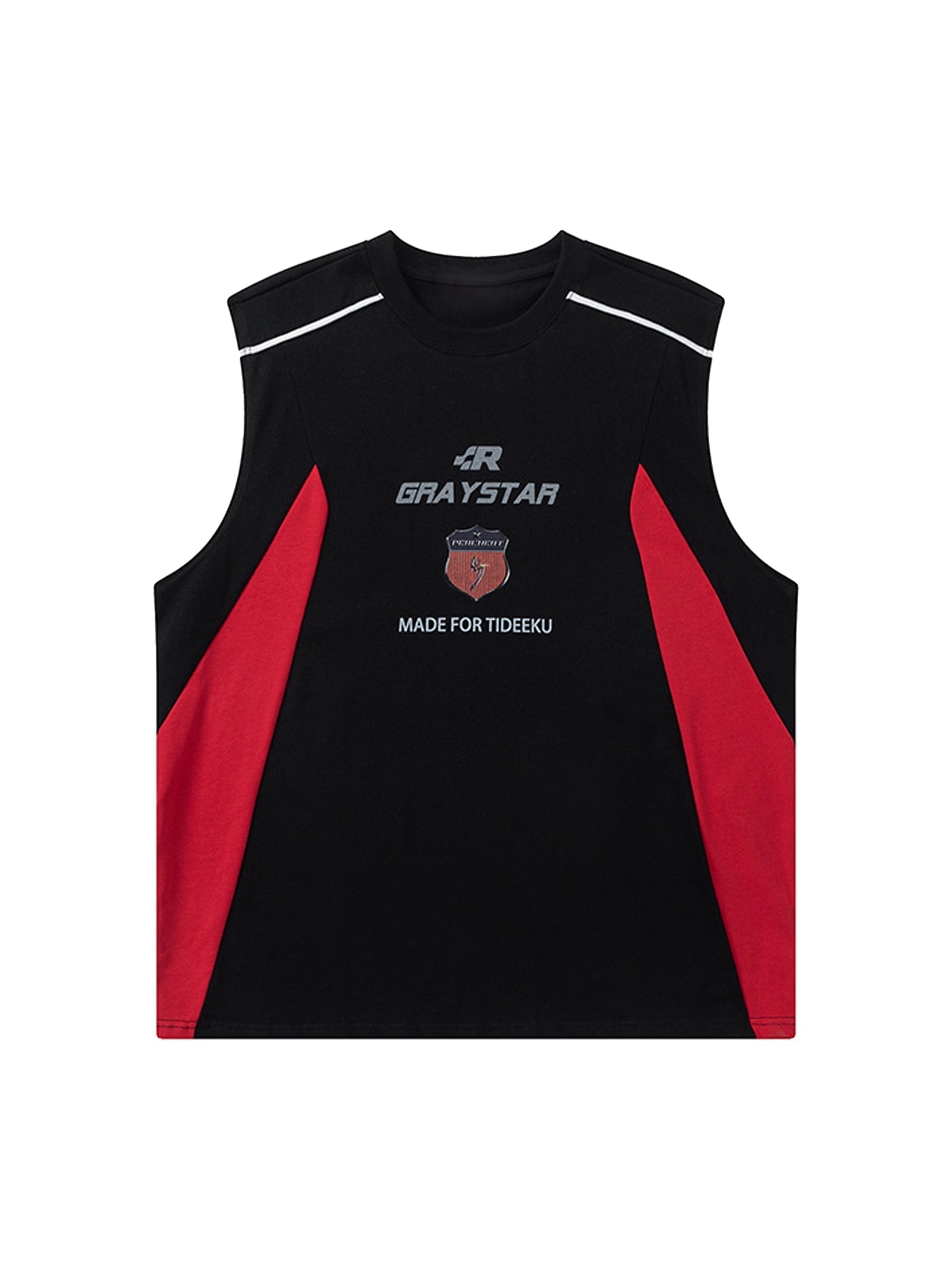 American Retro Patchwork Vest Streetwear