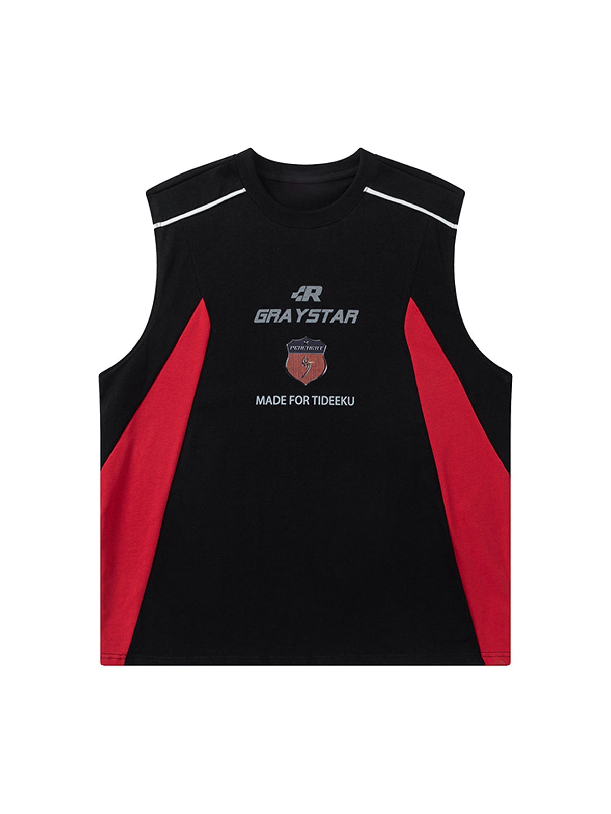 American Retro Patchwork Vest Streetwear