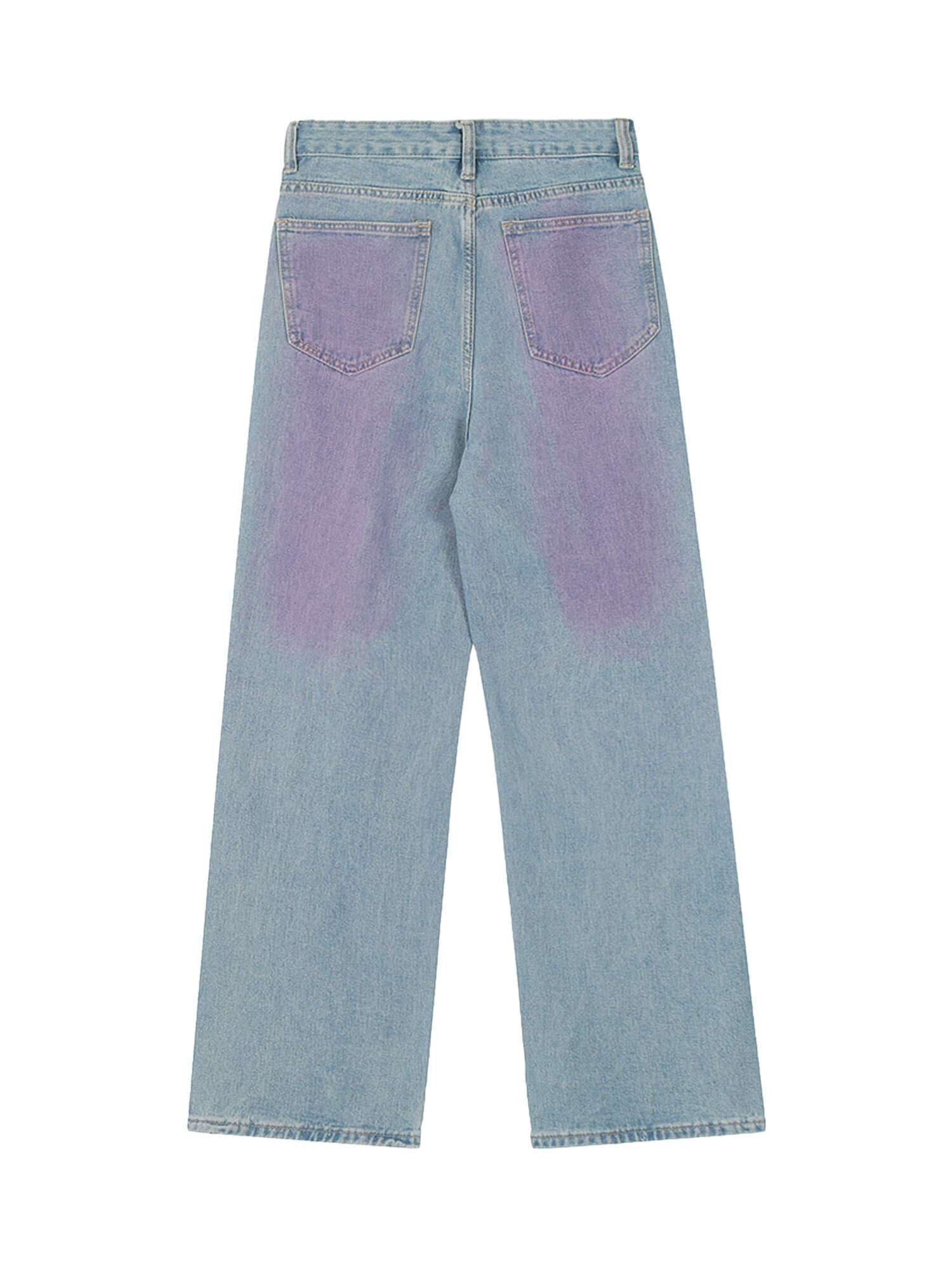 American Retro Spray painted Star Embroidered Jeans Streetwear