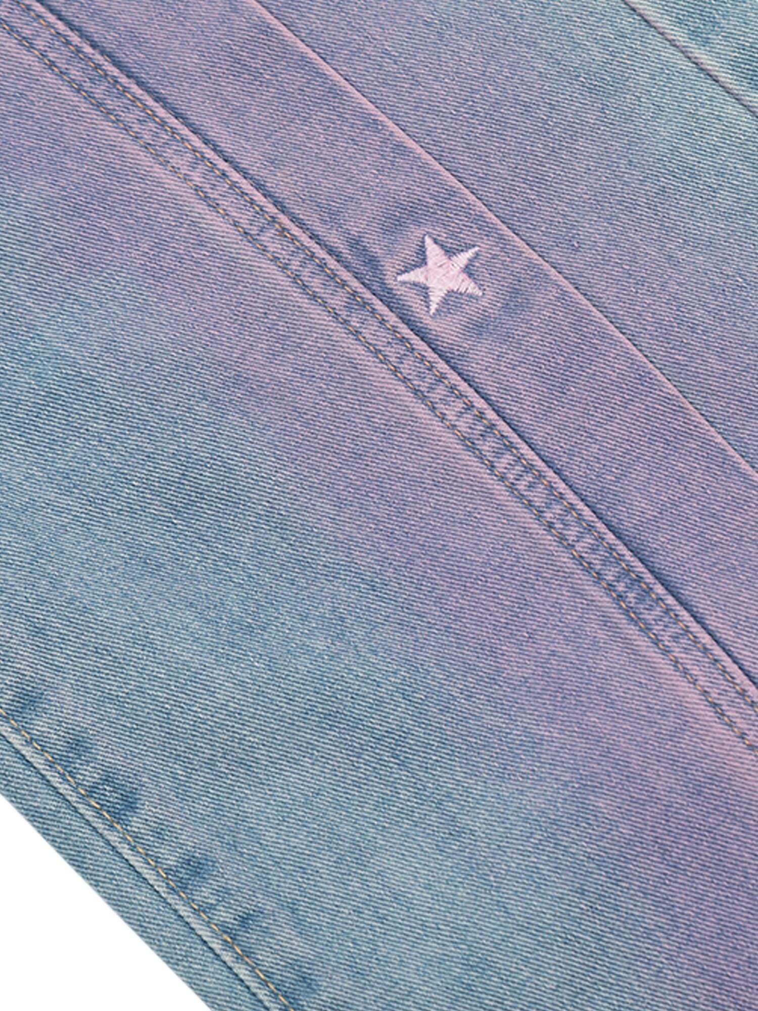 American Retro Spray painted Star Embroidered Jeans Streetwear