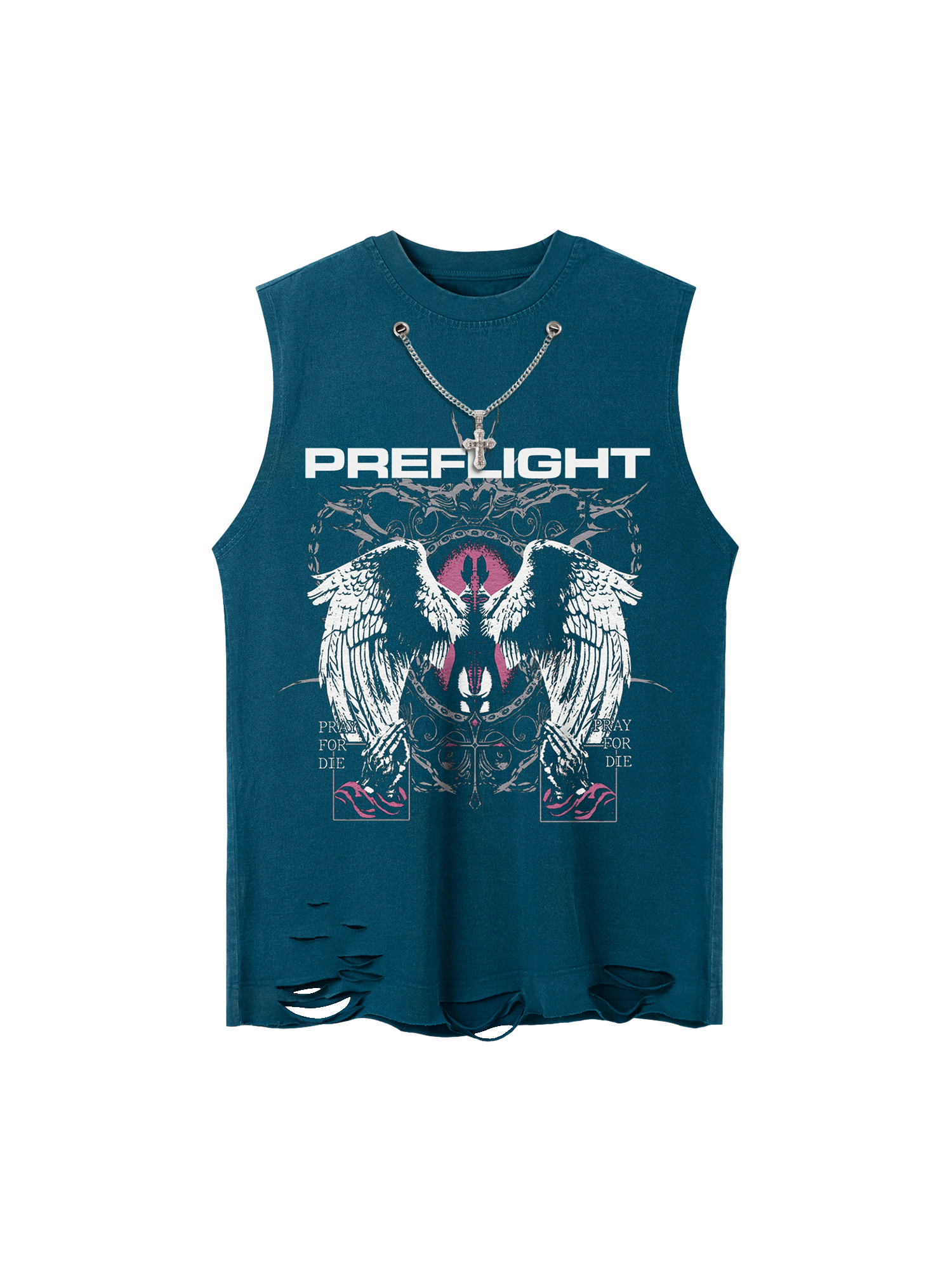 Angel Wings Street Rap Vest Streetwear