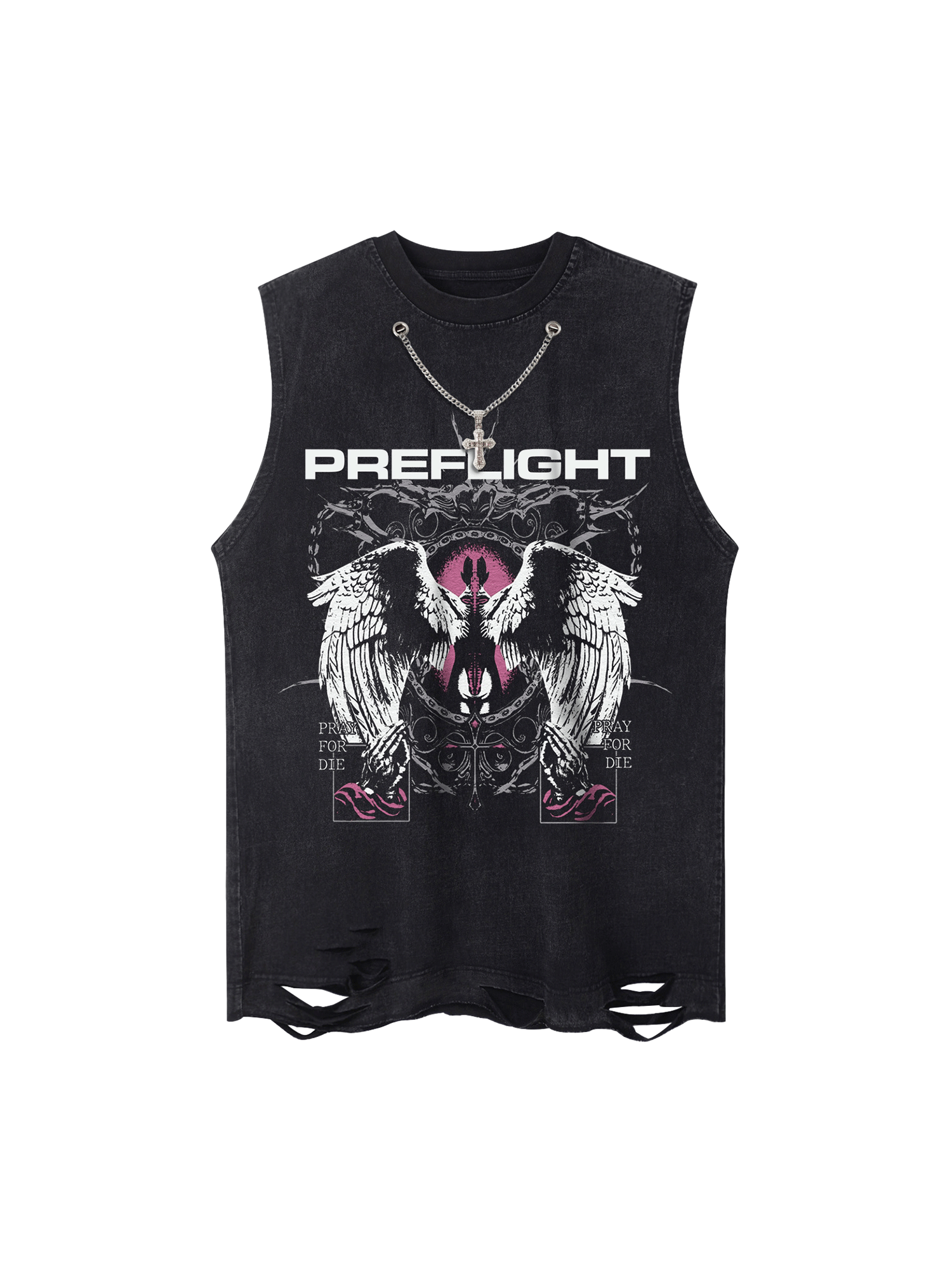 Angel Wings Street Rap Vest Streetwear