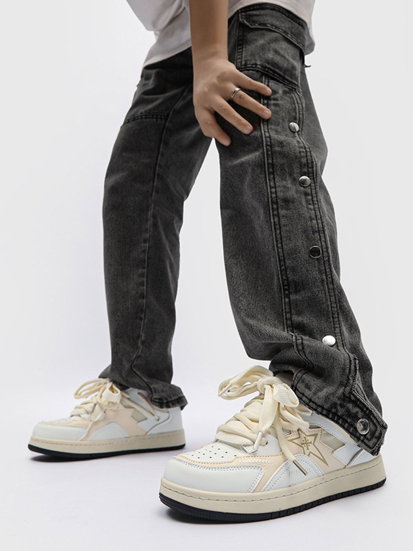 Comfortable Casual Pentagram Couple Shoes Streetwear