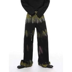 Graffiti Fun Tie Dye Straight Jeans Streetwear