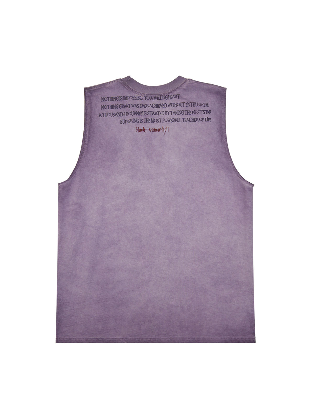 Heavy Worker Washed And Broken Retro Font VEST Streetwear