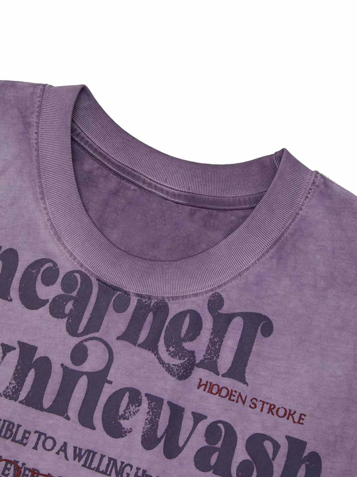 Heavy Worker Washed And Broken Retro Font VEST Streetwear