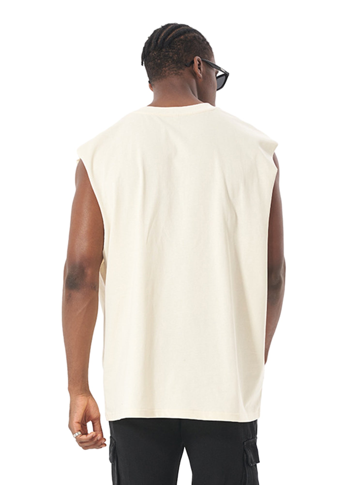 Heavyweight Cotton Sleeveless Unisex Vintage Waistcoat Streetwear